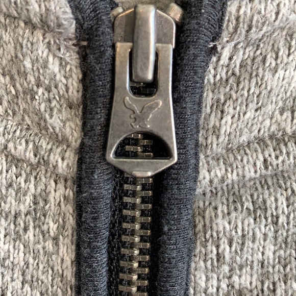 American Eagle Fleece Lined Full Zip Hoodie Small - Picture 3 of 8